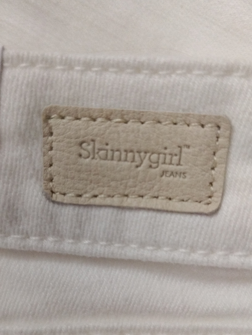 Skinnygirl The Skinny Fit Solution Denim Mid Rise Stretch White Women’s 32/12 - Picture 10 of 11